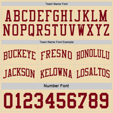 Load image into Gallery viewer, Custom Maroon-Cream Side Panel Geometric Chevron Reversible Double Side Sublimation Basketball Set Jersey
