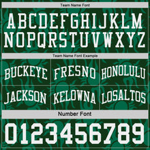 Load image into Gallery viewer, Custom Green-White Side Panel Stripe Sun Flame Reversible Double Side Sublimation Basketball Set Jersey
