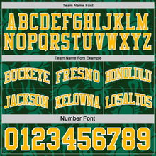 Charger l'image dans la galerie, Custom Green Gold-White Side Panel Stripe Sun Flame Reversible Double Side Sublimation Basketball Set Jersey
