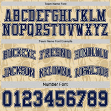 Load image into Gallery viewer, Custom Navy-Cream Side Panel Stripe Sun Flame Reversible Double Side Sublimation Basketball Set Jersey
