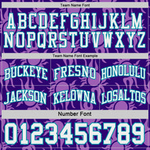 Laden Sie das Bild in den Galerie-Viewer, Custom Purple White-Teal Side Panel Stripe Sun Flame Reversible Double Side Sublimation Basketball Set Jersey

