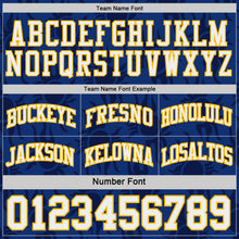 Load image into Gallery viewer, Custom Royal White-Gold Side Panel Stripe Sun Flame Reversible Double Side Sublimation Basketball Set Jersey
