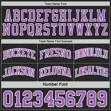 Charger l'image dans la galerie, Custom Black Medium Purple-White Camo Side Panel Stripe Reversible Double Side Sublimation Basketball Set Jersey
