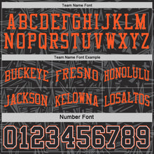 Charger l'image dans la galerie, Custom Black White-Orange Side Panel Stripe Stars Geometric Shatter Starburst Reversible Double Side Sublimation Basketball Set Jersey
