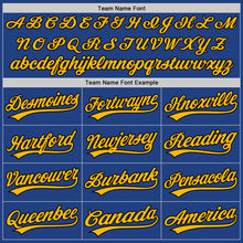 Charger l&#39;image dans la galerie, Custom Royal Gold-Black Authentic Throwback Baseball Jersey
