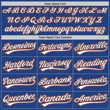 Charger l&#39;image dans la galerie, Custom Royal Navy-Orange Authentic Throwback Baseball Jersey
