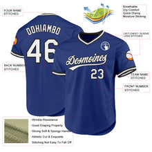 Charger l&#39;image dans la galerie, Custom Royal White-Black Authentic Throwback Baseball Jersey
