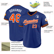 Charger l&#39;image dans la galerie, Custom Royal Orange-White Authentic Throwback Baseball Jersey

