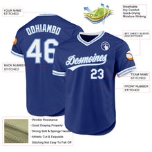 Charger l&#39;image dans la galerie, Custom Royal White-Light Blue Authentic Throwback Baseball Jersey
