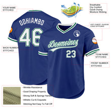 Charger l&#39;image dans la galerie, Custom Royal Kelly Green-Gray Authentic Throwback Baseball Jersey
