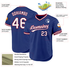 Charger l&#39;image dans la galerie, Custom Royal White-Maroon Authentic Throwback Baseball Jersey
