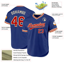 Charger l&#39;image dans la galerie, Custom Royal Red-Cream Authentic Throwback Baseball Jersey
