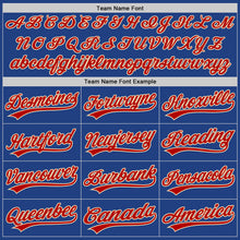 Charger l&#39;image dans la galerie, Custom Royal Red-Cream Authentic Throwback Baseball Jersey
