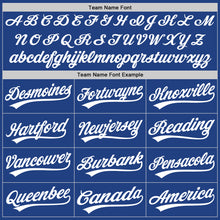 Charger l&#39;image dans la galerie, Custom Royal White Authentic Throwback Baseball Jersey
