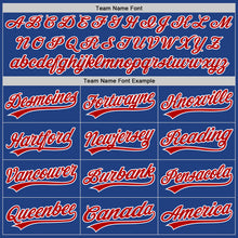 Charger l&#39;image dans la galerie, Custom Royal Red-White Authentic Throwback Baseball Jersey
