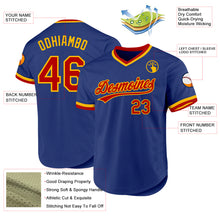 Charger l&#39;image dans la galerie, Custom Royal Red-Gold Authentic Throwback Baseball Jersey
