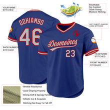 Charger l&#39;image dans la galerie, Custom Royal Gray-Red Authentic Throwback Baseball Jersey
