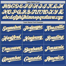 Charger l&#39;image dans la galerie, Custom Royal Red-Old Gold Mesh Authentic Throwback Baseball Jersey
