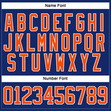 Charger l&#39;image dans la galerie, Custom Royal Orange-White Hockey Lace Neck Jersey
