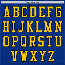 Load image into Gallery viewer, Custom Royal Yellow-Black Authentic Baseball Jersey
