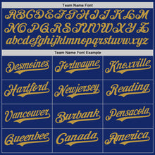 Laden Sie das Bild in den Galerie-Viewer, Custom Royal Old Gold Authentic Baseball Jersey
