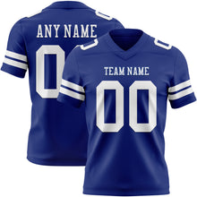 Laden Sie das Bild in den Galerie-Viewer, Custom Royal White Authentic Football Jersey
