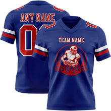Laden Sie das Bild in den Galerie-Viewer, Custom Royal Red-White Authentic Football Jersey
