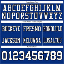 Laden Sie das Bild in den Galerie-Viewer, Custom Royal White-Black Authentic Football Jersey
