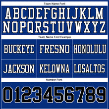 Laden Sie das Bild in den Galerie-Viewer, Custom Royal Black-White Authentic Football Jersey
