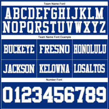 Laden Sie das Bild in den Galerie-Viewer, Custom Royal White-Gray Authentic Football Jersey
