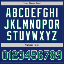 Load image into Gallery viewer, Custom Royal Kelly Green-White Authentic Baseball Jersey
