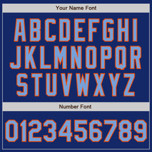 Load image into Gallery viewer, Custom Royal Powder Blue-Orange Authentic Baseball Jersey
