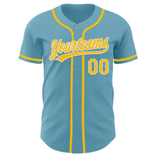 Charger l&#39;image dans la galerie, Custom Shadow Blue Yellow-White Authentic Baseball Jersey
