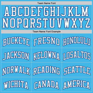 Custom Sky Blue White-Royal Authentic Basketball Jerse