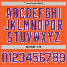 Load image into Gallery viewer, Custom Orange Purple-White Authentic Sleeveless Baseball Jersey
