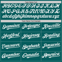Load image into Gallery viewer, Custom Teal White Authentic Sleeveless Baseball Jersey
