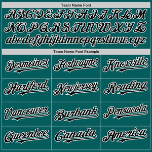 Custom Teal Black-White Authentic Sleeveless Baseball Jersey