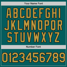 Load image into Gallery viewer, Custom Teal Old Gold-Black Authentic Sleeveless Baseball Jersey

