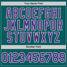 Load image into Gallery viewer, Custom Teal Purple-White Authentic Sleeveless Baseball Jersey
