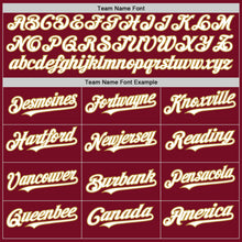 Load image into Gallery viewer, Custom Crimson White-Old Gold Authentic Sleeveless Baseball Jersey
