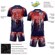 Laden Sie das Bild in den Galerie-Viewer, Custom Red Royal-White Sublimation Soccer Uniform Jersey
