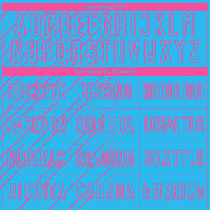 Custom Sky Blue Pink Lines Sublimation Soccer Uniform Jersey