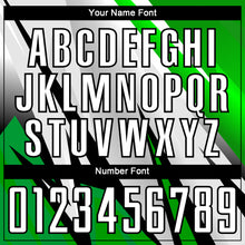 Charger l&#39;image dans la galerie, Custom Black White-Aurora Green Sublimation Soccer Uniform Jersey
