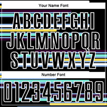 Laden Sie das Bild in den Galerie-Viewer, Custom Black White Lines Sublimation Soccer Uniform Jersey
