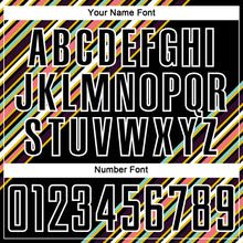 Laden Sie das Bild in den Galerie-Viewer, Custom Black White Lines Sublimation Soccer Uniform Jersey
