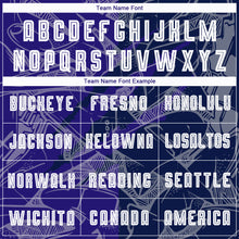 Загрузить изображение в средство просмотра галереи, Custom Graffiti Pattern Dark Purple-Navy Scratch Sublimation Soccer Uniform Jersey
