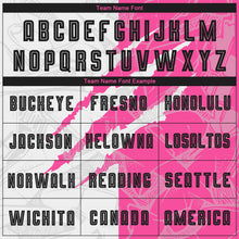 Загрузить изображение в средство просмотра галереи, Custom Graffiti Pattern Black-Pink Scratch Sublimation Soccer Uniform Jersey
