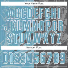 Load image into Gallery viewer, Custom Graffiti Pattern Shadow Blue-Steel Gray Scratch Sublimation Soccer Uniform Jersey
