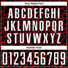 Charger l&#39;image dans la galerie, Custom Black White-Red Abstract Network Splash Sublimation Soccer Uniform Jersey
