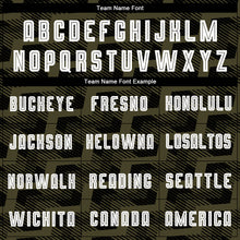 Laden Sie das Bild in den Galerie-Viewer, Custom Black White-Olive Line Sublimation Soccer Uniform Jersey
